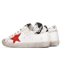 Golden Goose Women's Super-Star Sneakers - Ice White/Red Rock -Fashion Clothing Store Golden Goose Women s Super Star Ice White Red Rock GWF00101.F000109.80210 02 27 2021 01 3