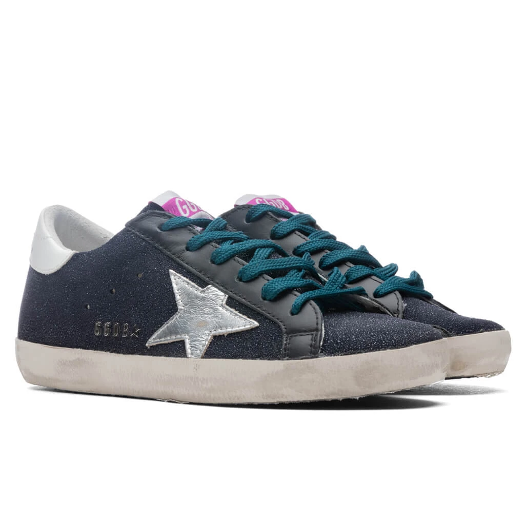 Golden Goose Women's Super-Star Sneakers - Black/Silver/White 4 Golden Goose Women's Super-Star Sneakers - Black/Silver/White - Image 2