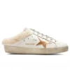 Golden Goose Women's Super Star Sabot - White/Chocolate Brown/Beige -Fashion Clothing Store Golden Goose Womens Super Star Sabot White Chocolate Brown Beige GWF00110.F003350.11228 12 16 22 S NF Feature 7