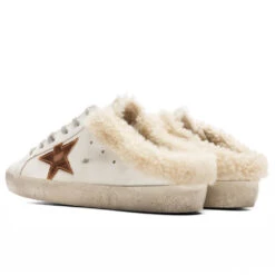Golden Goose Women's Super Star Sabot - White/Chocolate Brown/Beige -Fashion Clothing Store Golden Goose Womens Super Star Sabot White Chocolate Brown Beige GWF00110.F003350.11228 12 16 22 S NF Feature 9