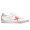 Golden Goose Women's Super-Star Sneakers - White/Lobster Fluorescent/Ice -Fashion Clothing Store GoldenGooseWomen sSuper Star White LobsterFluorescent Ice GWF00102.F002502.10887 1