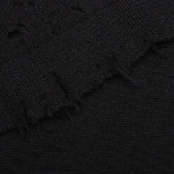 Shredded Knit Crewneck - Black/White -Fashion Clothing Store Heron Preston Shredded Knit Crewneck Black White HMHE011F22KNI0011001 12 14 22 Feature VR 9