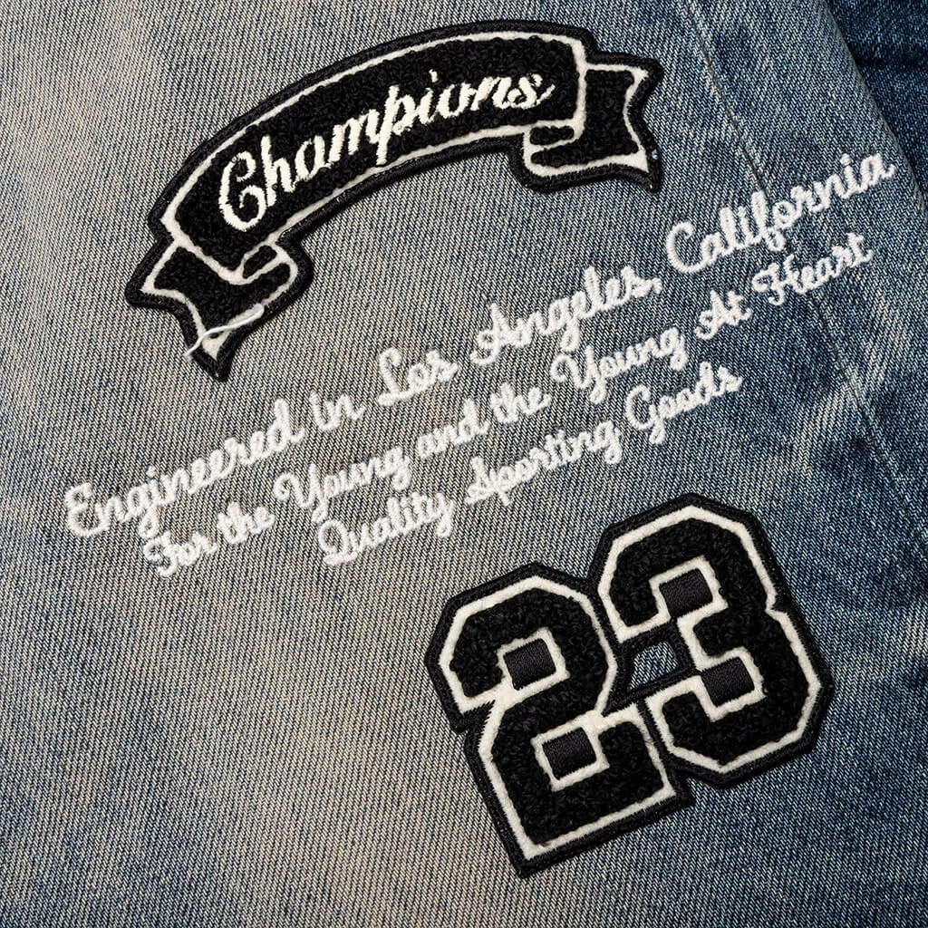 Amiri Hockey Logo Straight Jean - Vintage Logo 6 Amiri Hockey Logo Straight Jean - Vintage Logo - Image 4