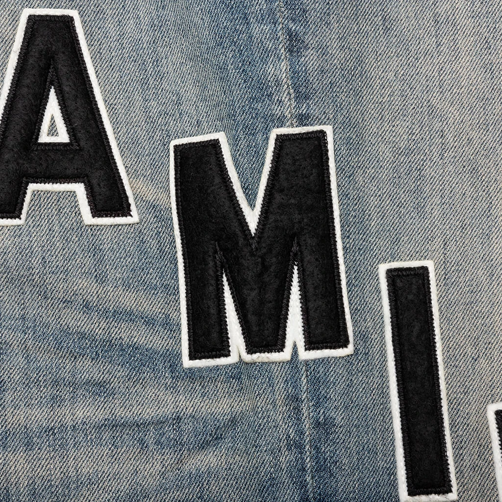 Amiri Hockey Logo Straight Jean - Vintage Logo 5 Amiri Hockey Logo Straight Jean - Vintage Logo - Image 3