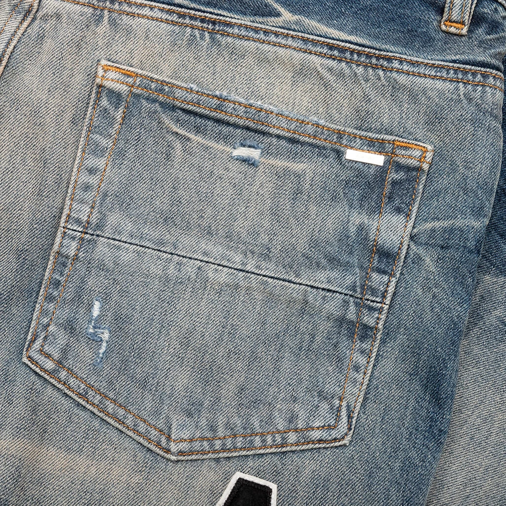 Amiri Hockey Logo Straight Jean - Vintage Logo 7 Amiri Hockey Logo Straight Jean - Vintage Logo - Image 5