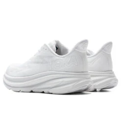 Hoka Women's Clifton 9 - White/White -Fashion Clothing Store Hoka One One Women s Clifton 9 White White 1127896 WWH 02 23 23 Feature DV 10