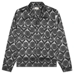 Honor The Gift Floral L/S Button-Up - Black