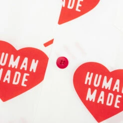 Heart Aloha Shirt - White 10 Heart Aloha Shirt - White -Fashion Clothing Store Human Made Heart Aloha Shirt White HM25SH016 WHT 08 08 23 Feature VR 5