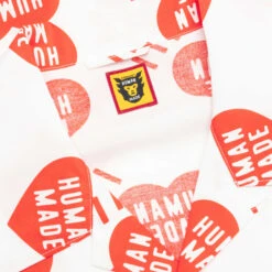 Heart Aloha Shirt - White 9 Heart Aloha Shirt - White -Fashion Clothing Store Human Made Heart Aloha Shirt White HM25SH016 WHT 08 08 23 Feature VR 8