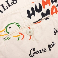 Printed Chino Pants - White 11 Printed Chino Pants - White -Fashion Clothing Store Human Made Printed Chino Pants White HM25PT006 WHT 02 16 23 Feature DV 8