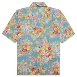 Camp Shirt - Blue Tuscan Floral -Fashion Clothing Store John Elliott Camp Shirt Blue Tuscan Floral E050N10978A 08 13 22 S NF Feature 2