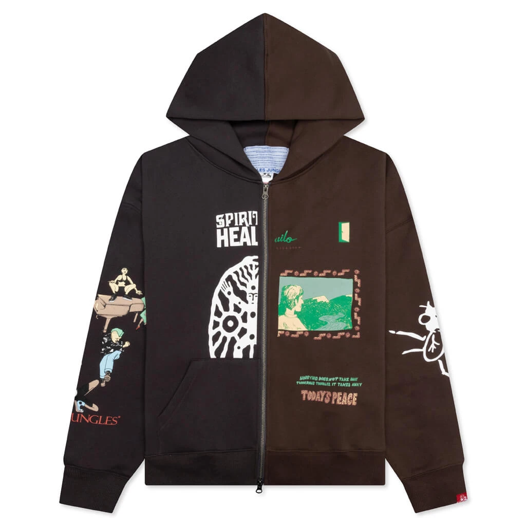 Spiritual Hoodie - Black/Brown 3 Spiritual Hoodie - Black/Brown