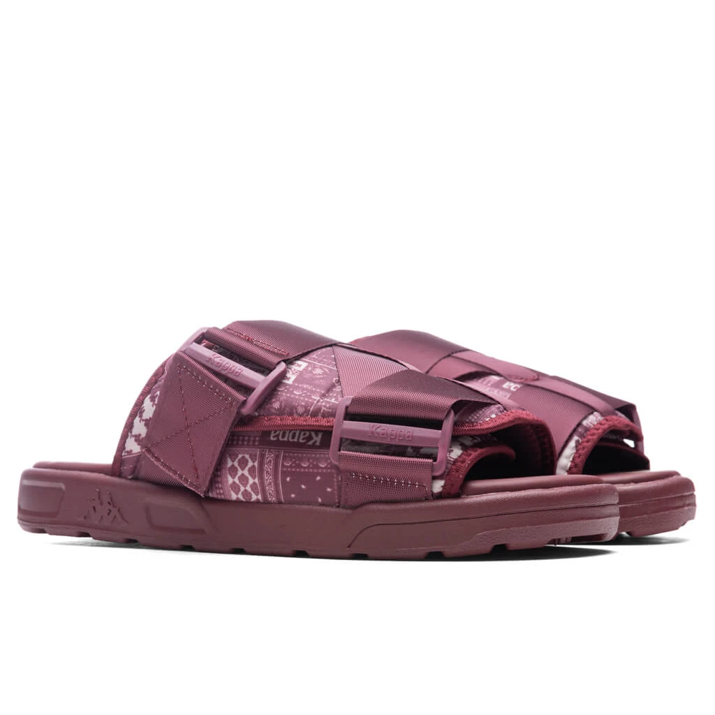 Kappa Authentic Nuuk 1 Sandals - Burgundy/Light Beige 4 Kappa Authentic Nuuk 1 Sandals - Burgundy/Light Beige - Image 2