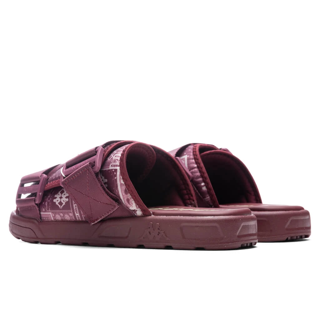 Kappa Authentic Nuuk 1 Sandals - Burgundy/Light Beige 5 Kappa Authentic Nuuk 1 Sandals - Burgundy/Light Beige - Image 3