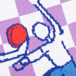 Checkered Soccer Sweater - Purple 8 Checkered Soccer Sweater - Purple -Fashion Clothing Store KidSuper Checkered Soccer Sweater Purple KSAW22 05 05 12 08 22 Feature DV 4