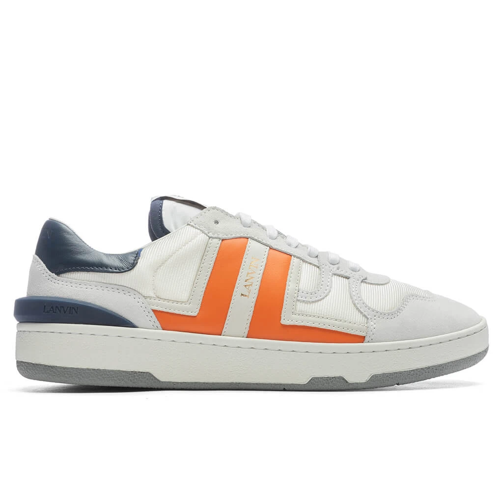 Lanvin Clay Low Top Sneakers - Navy Blue/Orange 3 Lanvin Clay Low Top Sneakers - Navy Blue/Orange