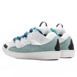 Lanvin Curb Sneakers - White/Green -Fashion Clothing Store Lanvin Curb Sneakers White Green FM SKRK11 DRAG H22 0040 11 07 22 Feature NF 3