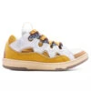 Lanvin Curb Sneakers - White/Yellow -Fashion Clothing Store Lanvin Curb Sneakers White Yellow FM SKRK11 DRAG H22 0080 11 07 22 Feature NF JM