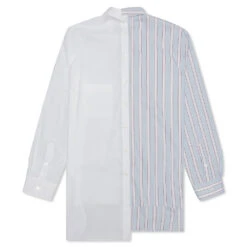 Lanvin Patchwork L/S Shirt - White -Fashion Clothing Store Lanvin Patchwork L S Shirt White RM SI0506 4408 P21 WHT 02 21 2021 01 4
