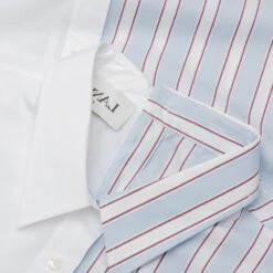 Lanvin Patchwork L/S Shirt - White -Fashion Clothing Store Lanvin Patchwork L S Shirt White RM SI0506 4408 P21 WHT 02 21 2021 01 6