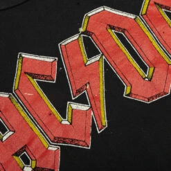 AC/DC 1980 Crew Tee - Coal Pigment -Fashion Clothing Store MadeWorn AC DC 1980 Crew Tee Coal Pigment MWACDC081T 01 01 23 Feature VR 7
