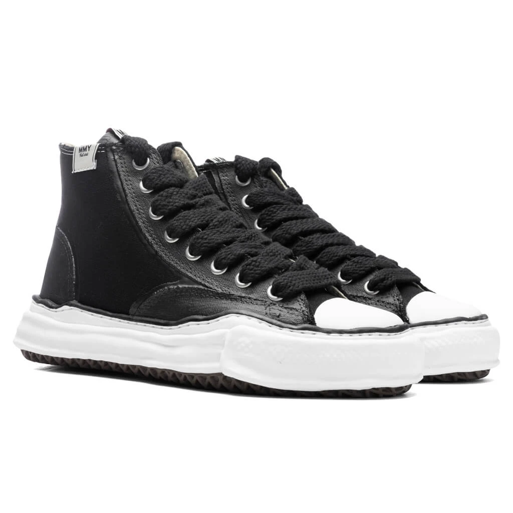 Peterson High OG Sole Rubber Painted Canvas Sneaker - Black 4 Peterson High OG Sole Rubber Painted Canvas Sneaker - Black - Image 2