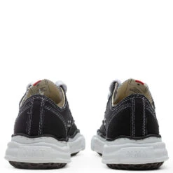 Peterson Low OG Sole Canvas Sneaker - Black -Fashion Clothing Store Maison Mihara Yasuhiro Peterson Original Sole Low Sneakers Black A01FW702 BLK 12 20 2021 01 4