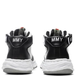Wayne High OG Sole Leather Sneaker - Black/White -Fashion Clothing Store Maison Mihara Yasuhiro Wayne High OG Sole Leather Sneaker Black White A08FW705 BLW 01 29 2022 01 5