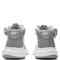 Wayne High OG Sole Leather Sneaker - Grey/White -Fashion Clothing Store Maison Mihara Yasuhiro Wayne High OG Sole Leather Sneaker Grey White A08FW705 GRW 01 29 2022 01 4