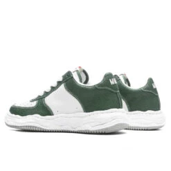 Wayne Low OG Sole Basket Leather - Green/White -Fashion Clothing Store Maison Mihara Yasuhiro Wayne Low OG Sole Basket Leather Green White A11FW712 GRWT 10 07 23 Feature KN 5