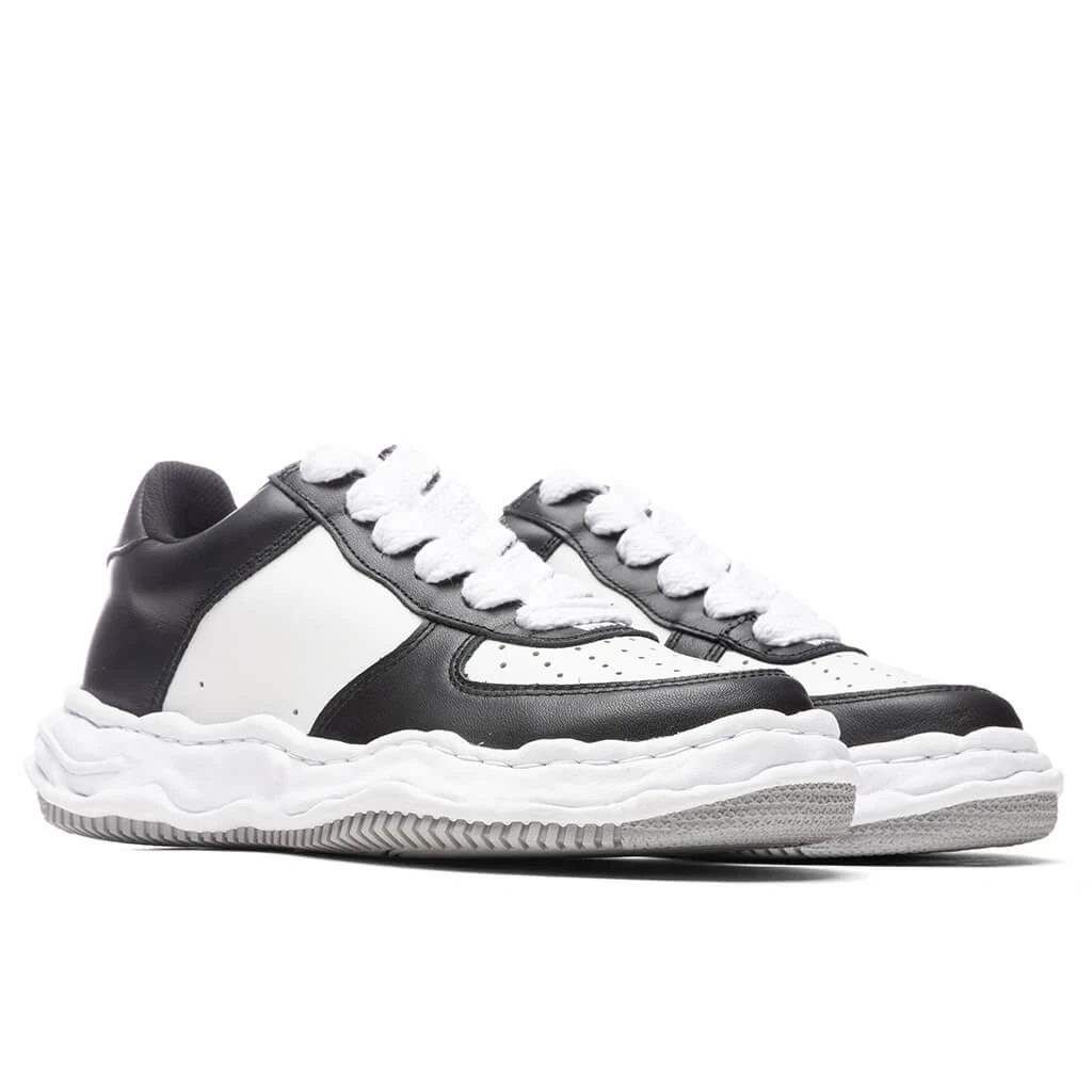 Wayne Low OG Sole Leather Sneaker - Black/White 4 Wayne Low OG Sole Leather Sneaker - Black/White - Image 2