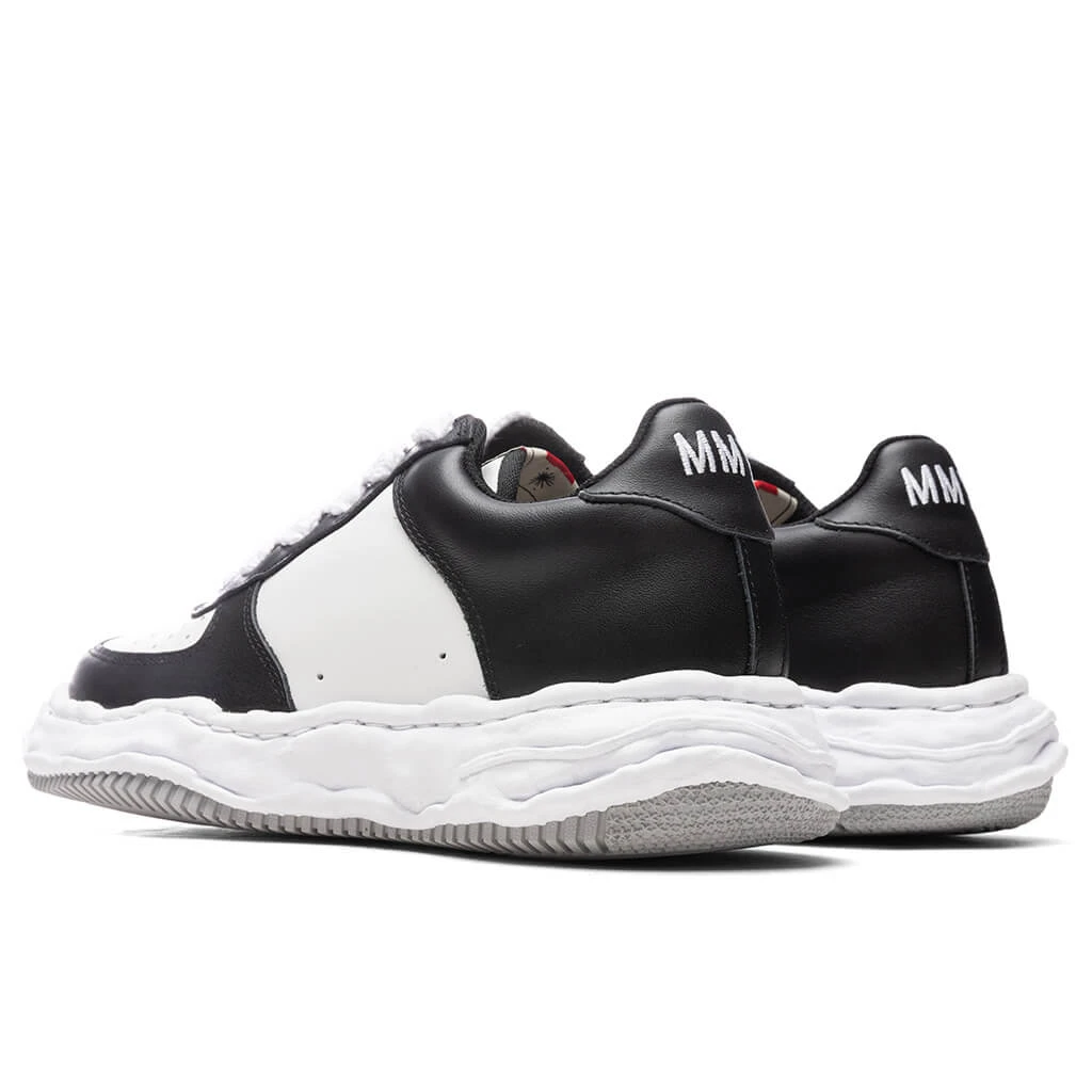 Wayne Low OG Sole Leather Sneaker - Black/White 5 Wayne Low OG Sole Leather Sneaker - Black/White - Image 3