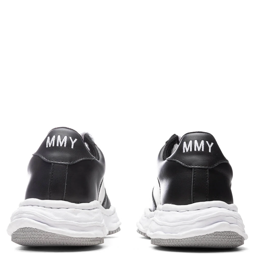Wayne Low OG Sole Leather Sneaker - Black/White 6 Wayne Low OG Sole Leather Sneaker - Black/White - Image 4