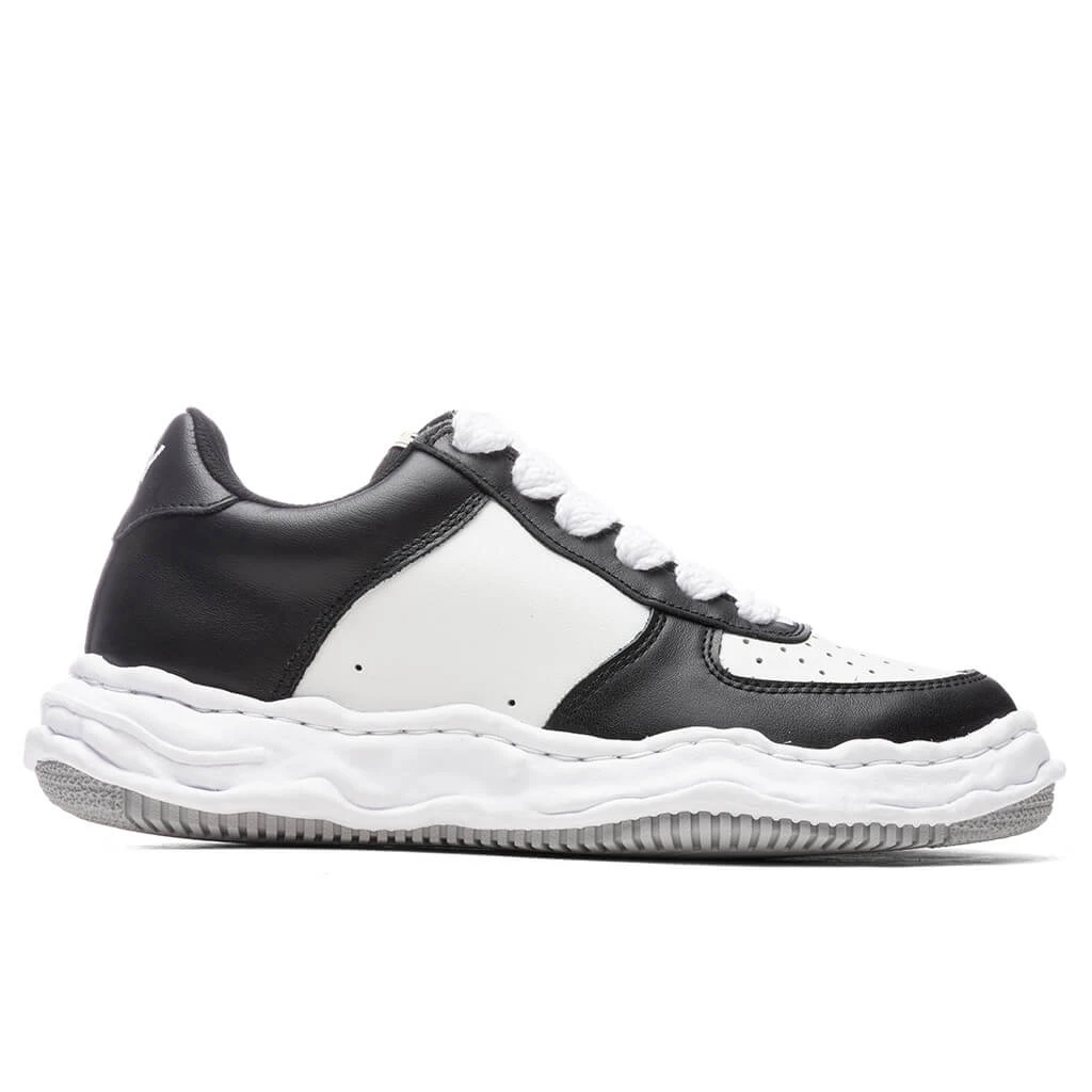 Wayne Low OG Sole Leather Sneaker - Black/White 3 Wayne Low OG Sole Leather Sneaker - Black/White