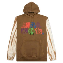 MARKET Air Transit Puff Tie-Dye Hoodie - Brown