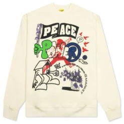 MARKET Peace And Power Crewneck - Cream