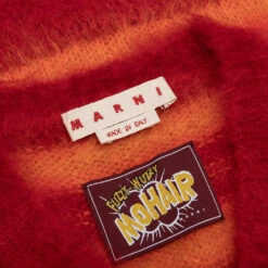 Marni V Neck Sweater - Lacquer -Fashion Clothing Store Marni V Neck Sweater Lacquer CVMG0076Q0 UFU107 RGR64 05 01 23 Feature KN 4