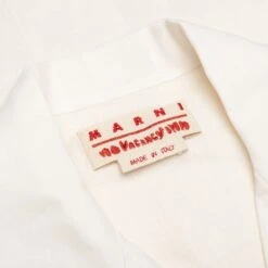 Marni X No Vacancy Inn Shirt - Limestone -Fashion Clothing Store Marni x No Vacancy Inn Shirt Limestone CUMU0273SX UTL004 00W04 05 14 23 Feature KN 6