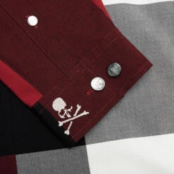 Shirt - Red/White -Fashion Clothing Store Mastermind Japan Shirt Red White MJ23E10 SH048 RED 02 27 23 Feature VR 13