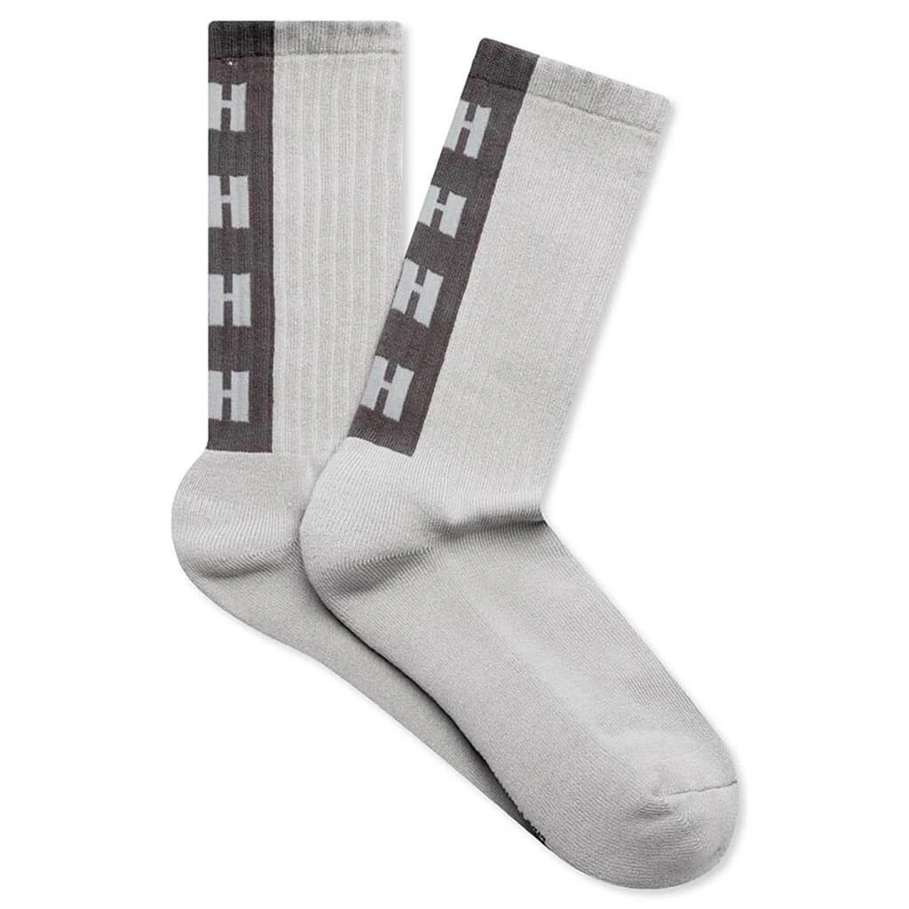 NH Logo Socks - Grey 3 NH Logo Socks - Grey