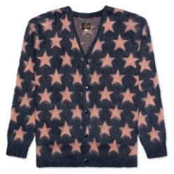 Mohair Cardigan - Blue/Grey