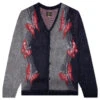 Mohair Cardigan Papillon - Navy -Fashion Clothing Store Needles Mohair Cardigan Papillon Navy LQ275 NVY 12 17 22 Feature DV VR