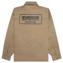 Zip Work Jacket - Beige -Fashion Clothing Store Neighborhood Zip Work Jacket Beige 231TSNH JKM02 BEI 03 14 23 Feature VR 11