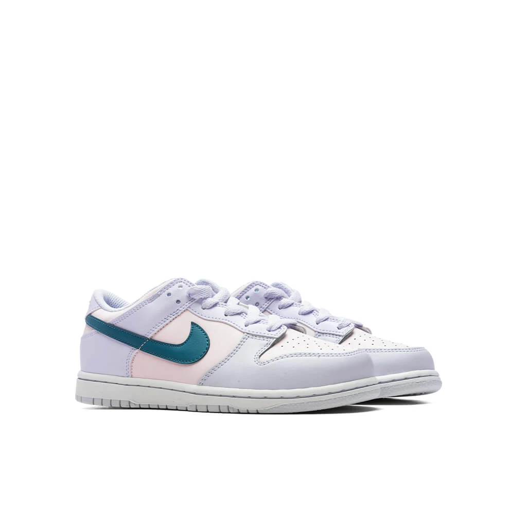 Nike Dunk Low (PS) - Football Grey/Mineral Teal/Pearl Pink 4 Nike Dunk Low (PS) - Football Grey/Mineral Teal/Pearl Pink - Image 2