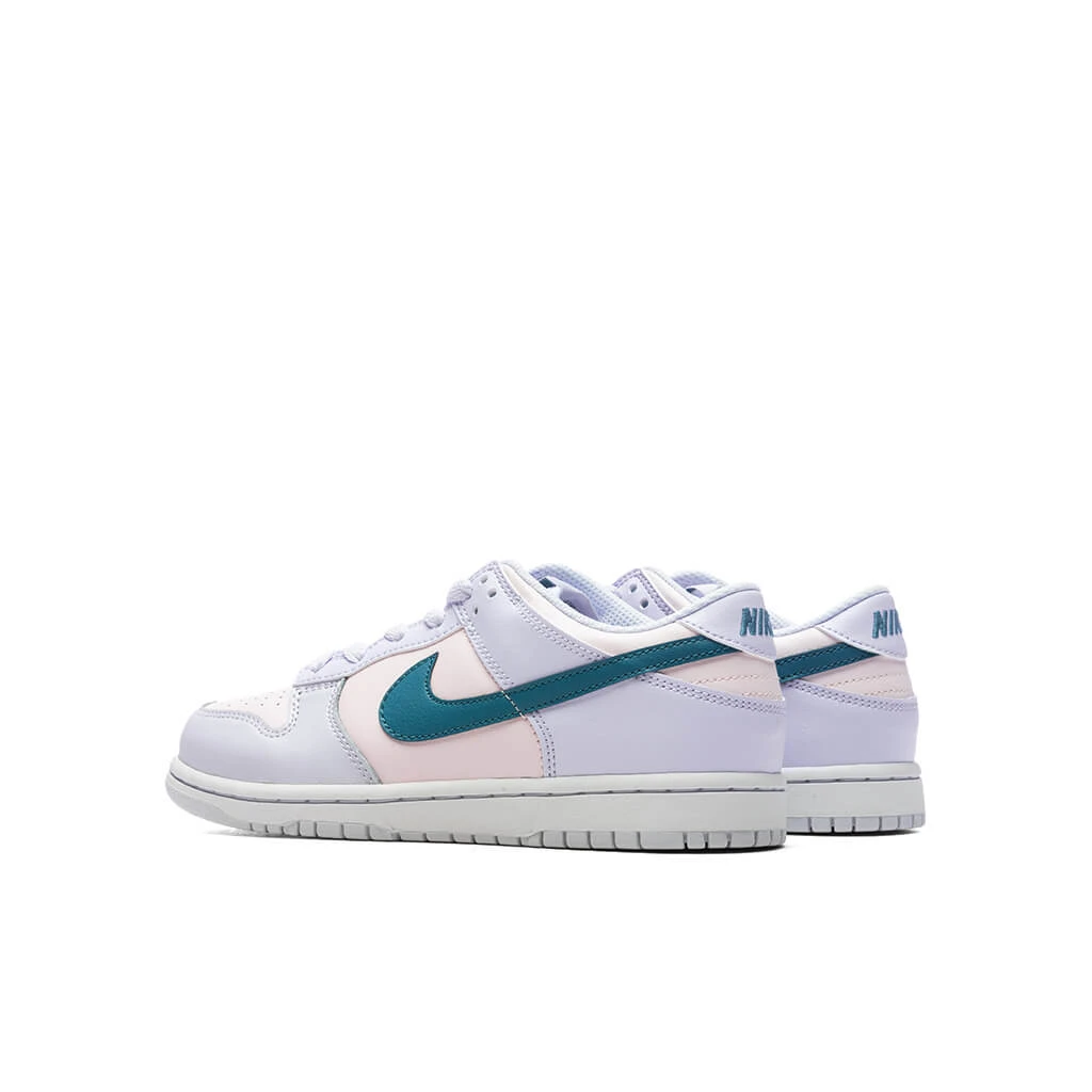 Nike Dunk Low (PS) - Football Grey/Mineral Teal/Pearl Pink 5 Nike Dunk Low (PS) - Football Grey/Mineral Teal/Pearl Pink - Image 3