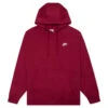 Nike Sportswear Club Fleece Pullover Hoodie - Pomegranate/White -Fashion Clothing Store Nike Sportswear Club Fleece Pullover Hoodie Pomegranate White BV2654 690 10 17 2021 01 2