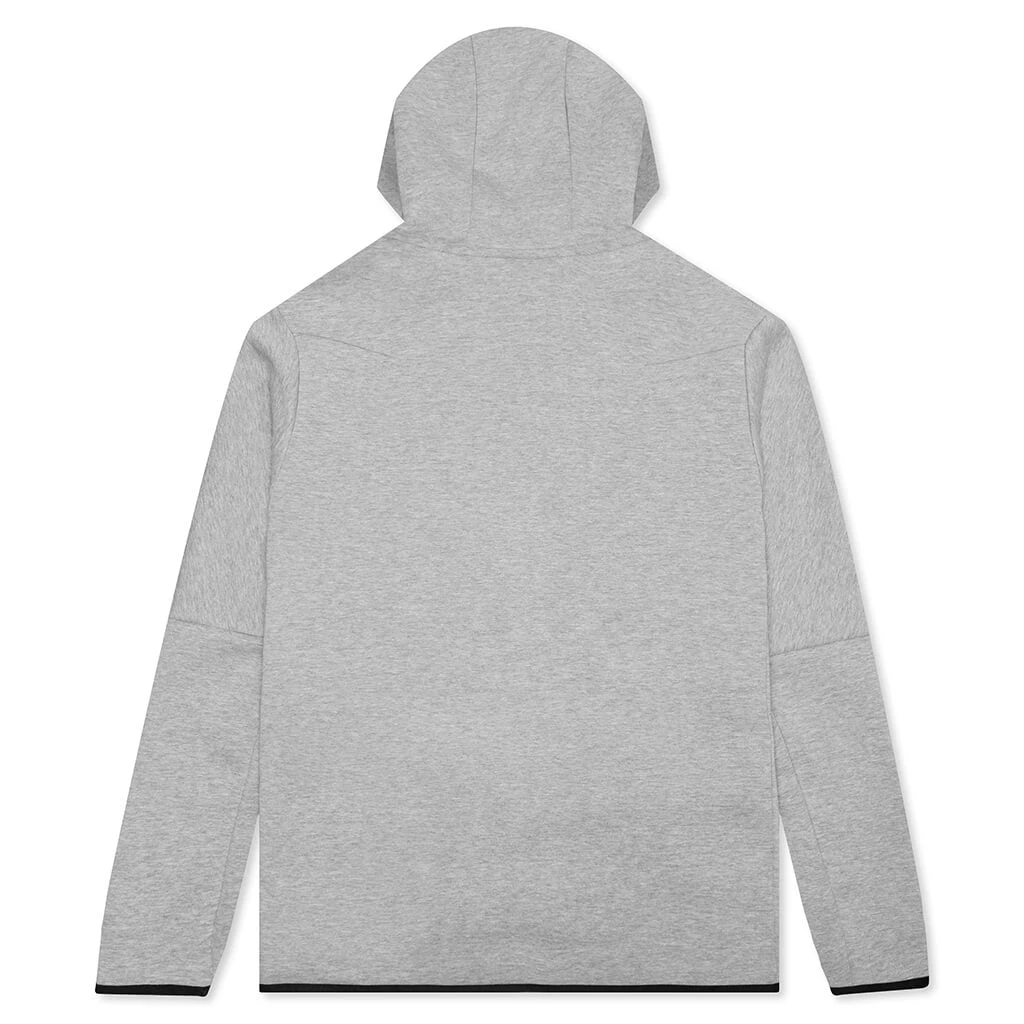 Nike Sportswear Tech Fleece Full Zip Up Hoodie - Dark Grey Heather 4 Nike Sportswear Tech Fleece Full Zip Up Hoodie - Dark Grey Heather - Image 2