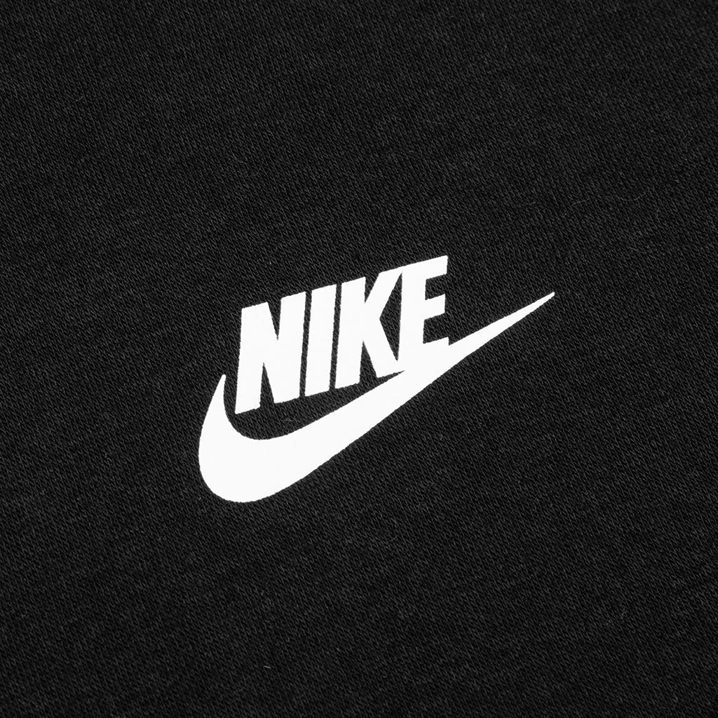 Nike Sportswear Women's Fleece Full-Zip Hoodie - Black/White 5 Nike Sportswear Women's Fleece Full-Zip Hoodie - Black/White - Image 3