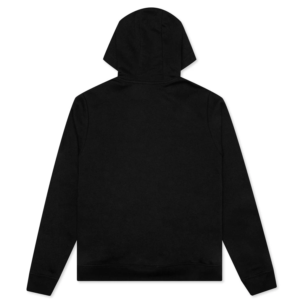 Nike Sportswear Women's Fleece Full-Zip Hoodie - Black/White 4 Nike Sportswear Women's Fleece Full-Zip Hoodie - Black/White - Image 2
