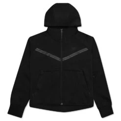 Nike Sportswear Women's Tech Fleece Windrunner Full-Zip Hoodie - Black/Black